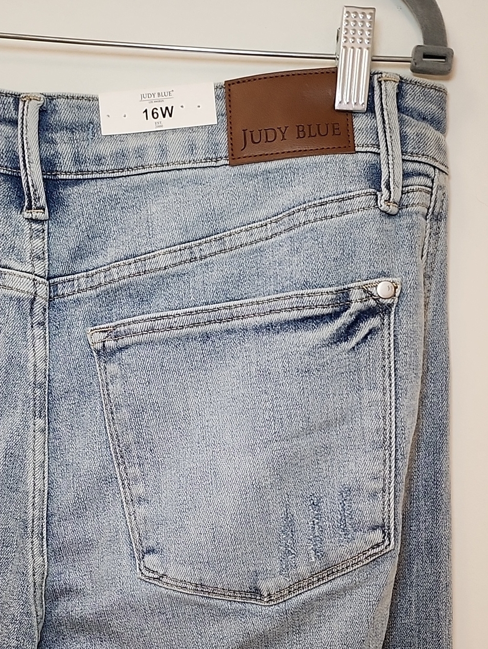NWT Judy Blue Barrel-leg High-Rise jeans Size 16 - Picture 12 of 16